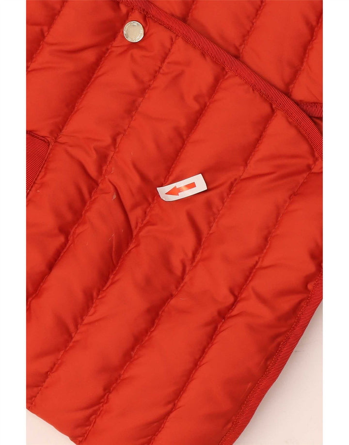 Massimo Dutti Damen Wattierte Jacke UK 16 Large Orange