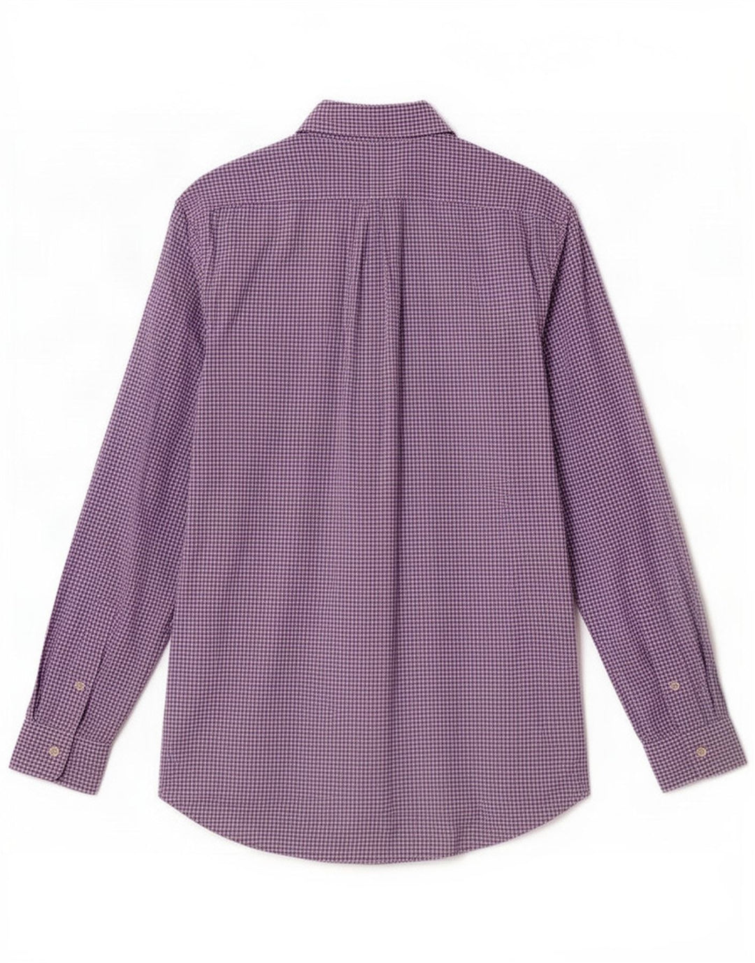 Polo Ralph Lauren Herrenhemd aus mittelvioletter Gingham-Baumwolle