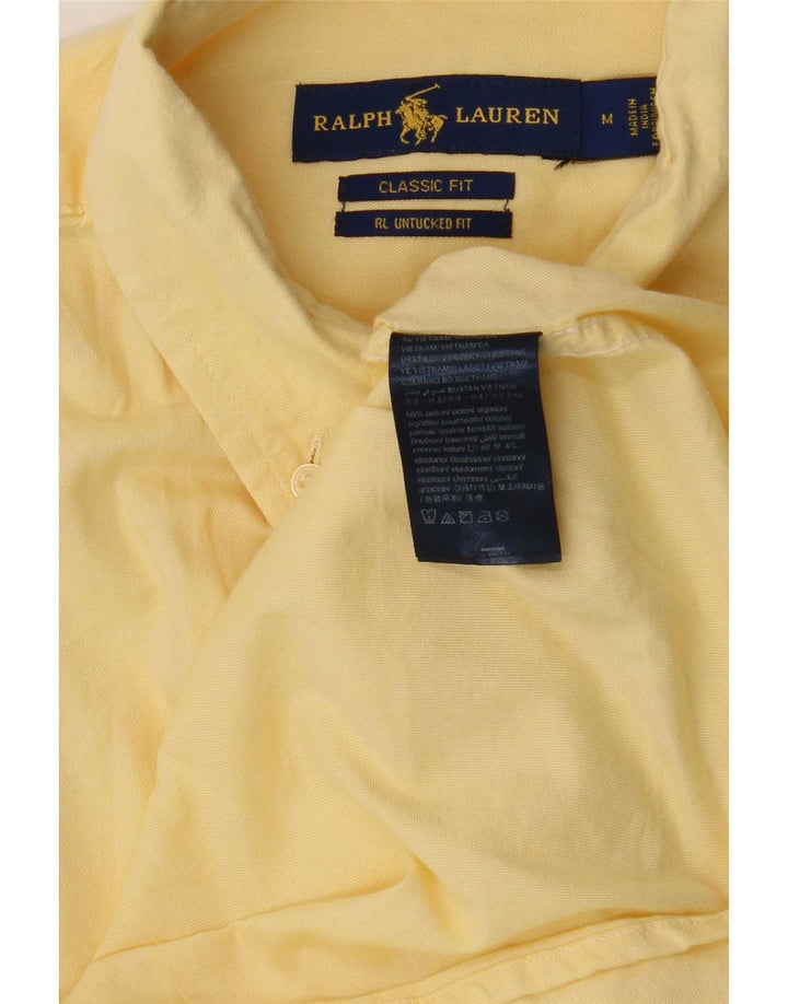 Ralph Lauren Herren-Hemd mit klassischer Passform, mittelgelbe Baumwolle