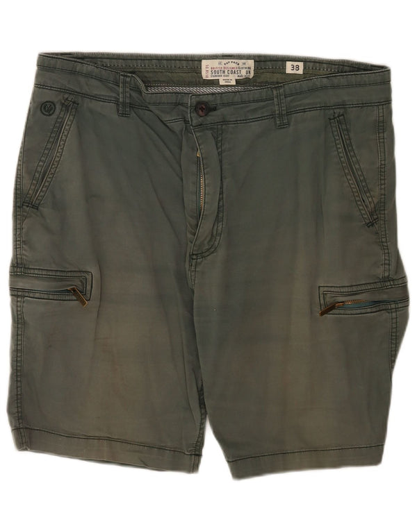 Fat Face Herren Regular Cargo Shorts W38 XL Grüne Baumwolle