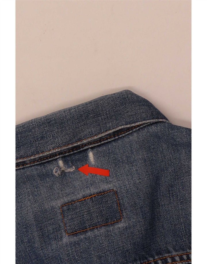 Levi's Jeansjacke für Mädchen, 11–12 Jahre, XL, blaue Baumwolle