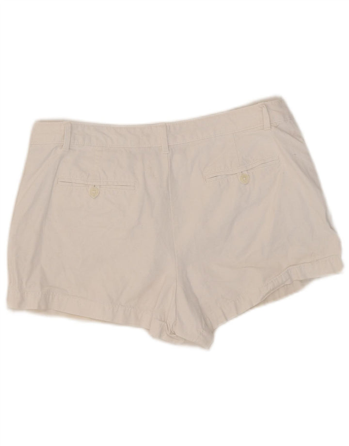 Gap Damen Hotpants US 10 Large W32 Weiße Baumwolle