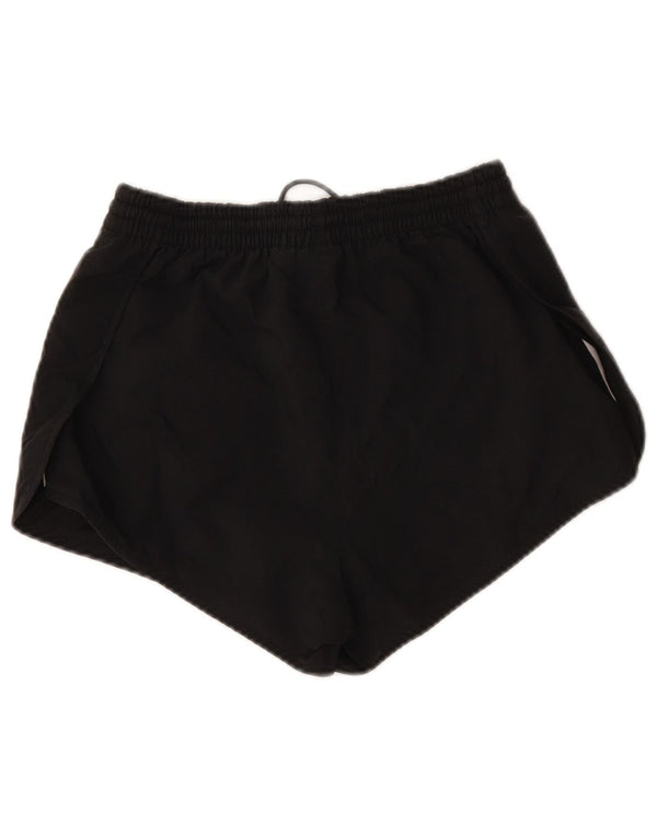 Adidas Damen Sportshorts UK 10 Small Schwarz Polyester