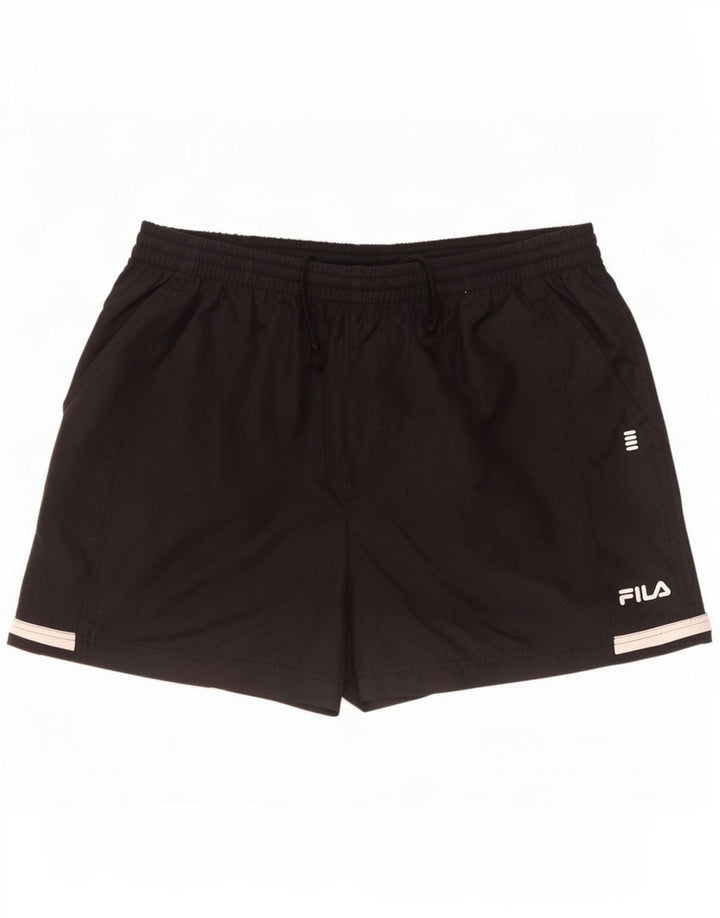 Fila Herren Sportshorts IT 56 XL Schwarz Colourblock Polyester