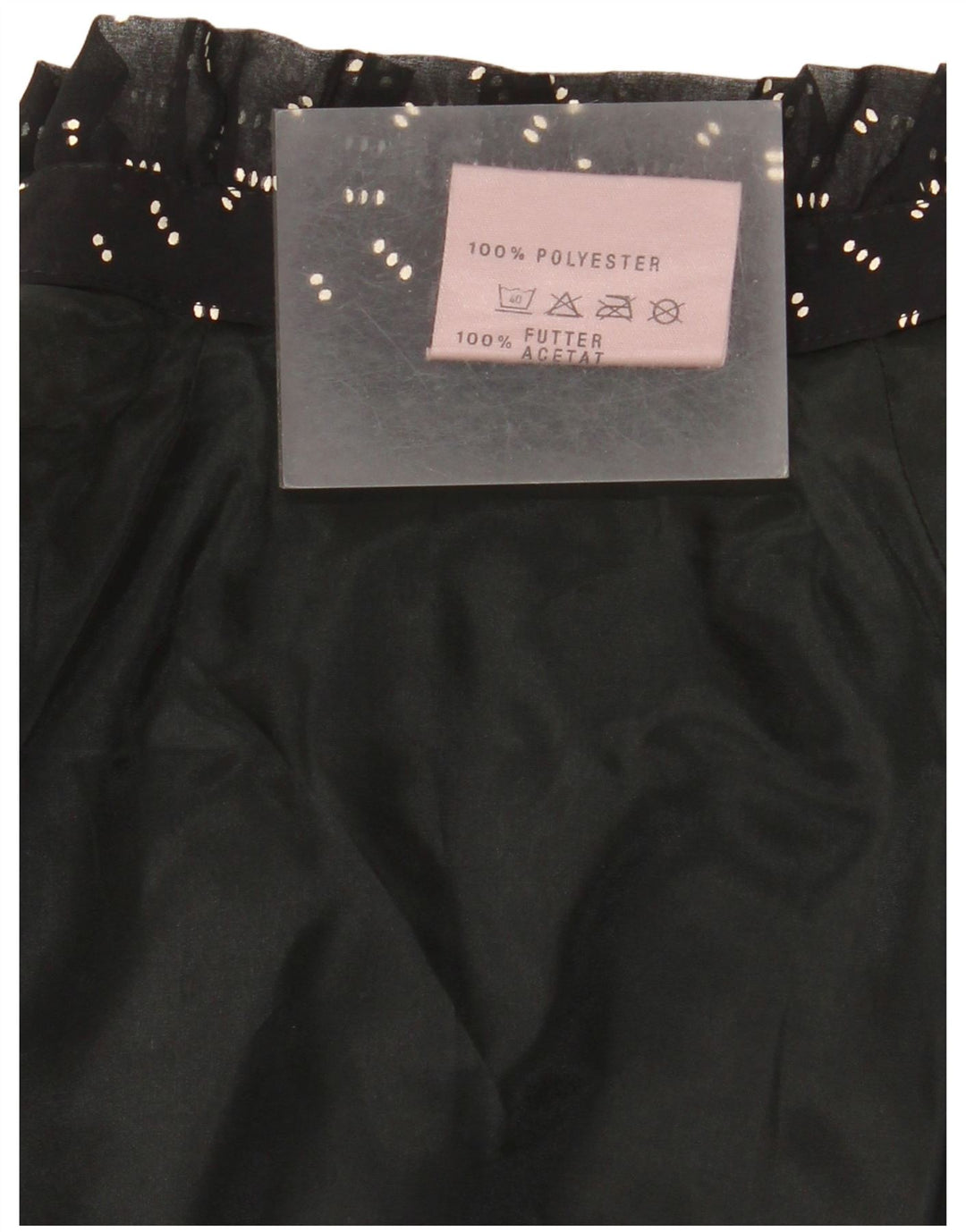 MARKWALD Damen-Maxikleid mit langen Ärmeln, EU 36, klein, schwarz geflecktes Polyester
