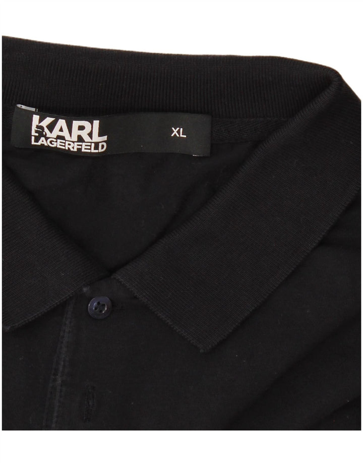 Karl Lagerfeld Herren Poloshirt XL Marineblau