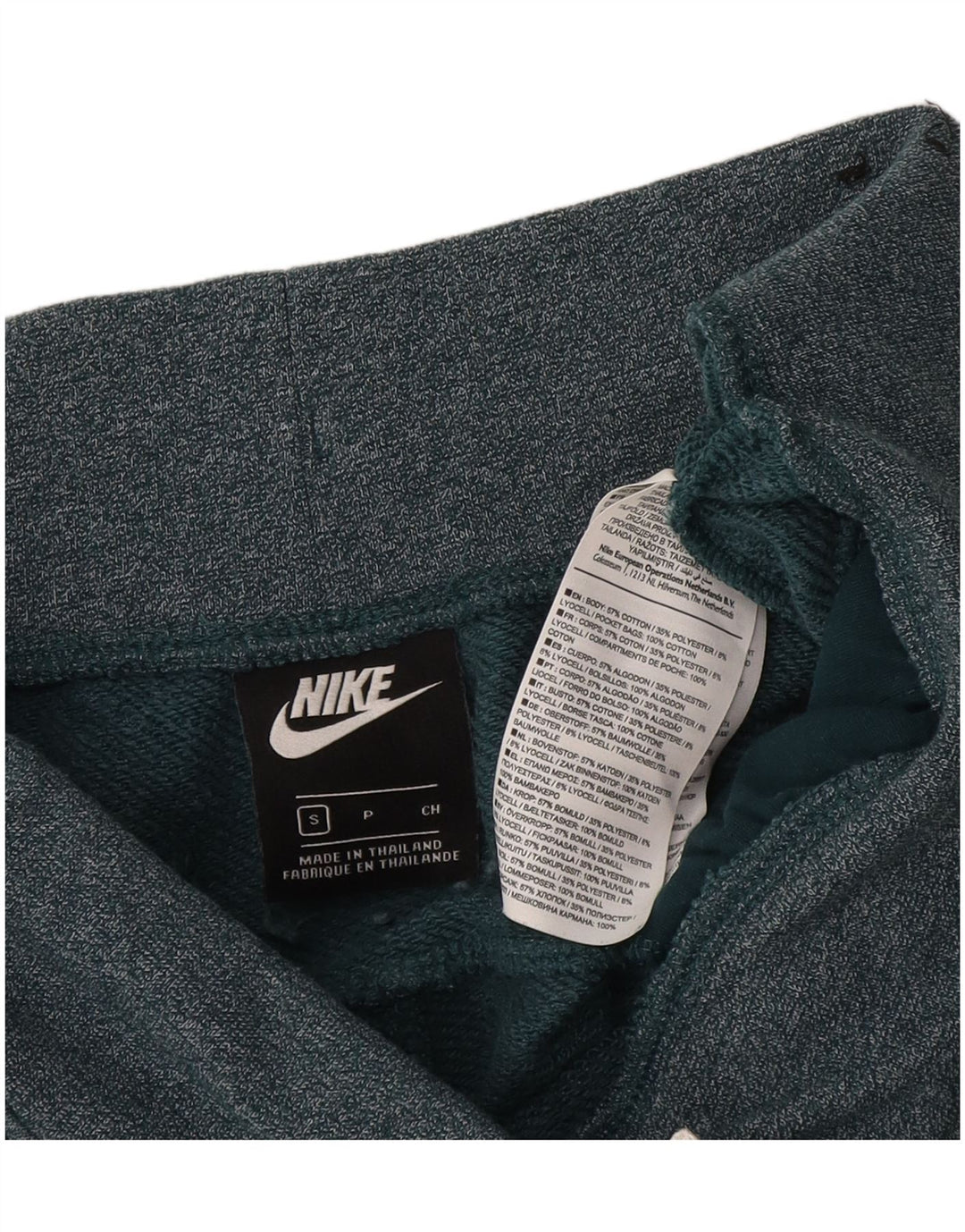 NIKE Herren-Sportshorts, Größe S, grüne Baumwolle