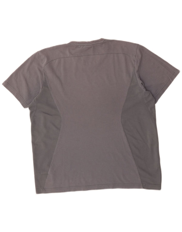 Adidas Herren T-Shirt Top Large Grau Baumwolle