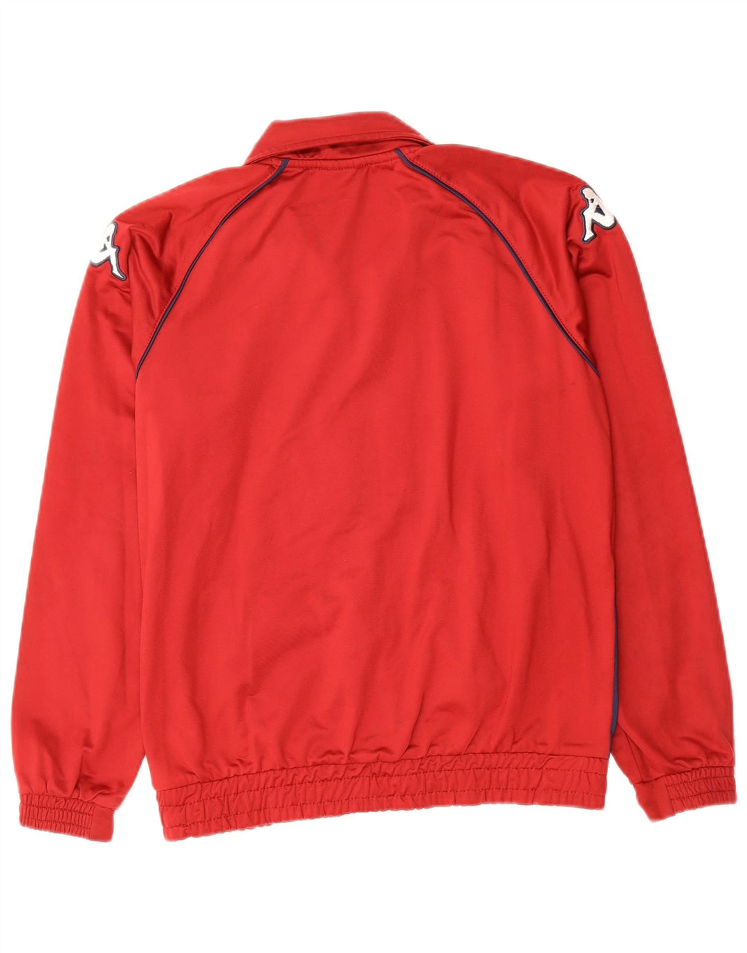 KAPPA Boys Graphic Tracksuit Top Jacket 13-14 Years Red Colourblock