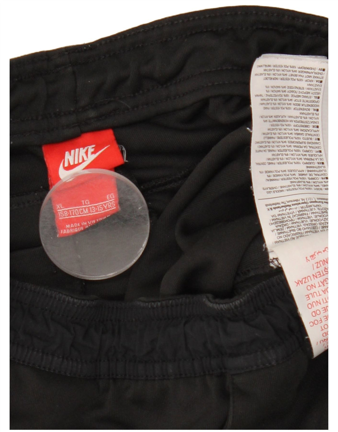 Nike Jungen-Trainingshose, Jogginghose, 13–14 Jahre, XL, schwarzes Polyester