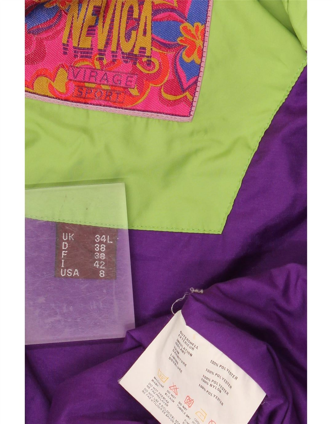 NEVICA Damen Übergroße Windjacke US 8 Medium Türkis