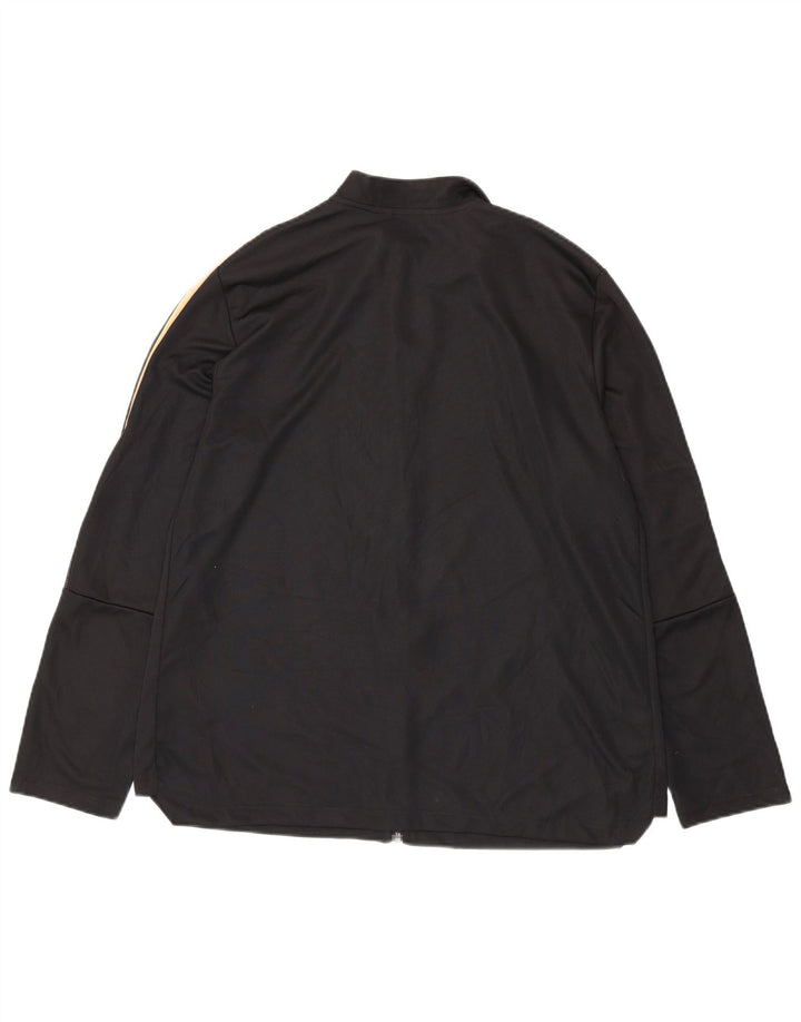 ADIDAS Damen Aeroready Trainingsanzug Top Jacke UK 24/26 2XL Schwarz Polyester