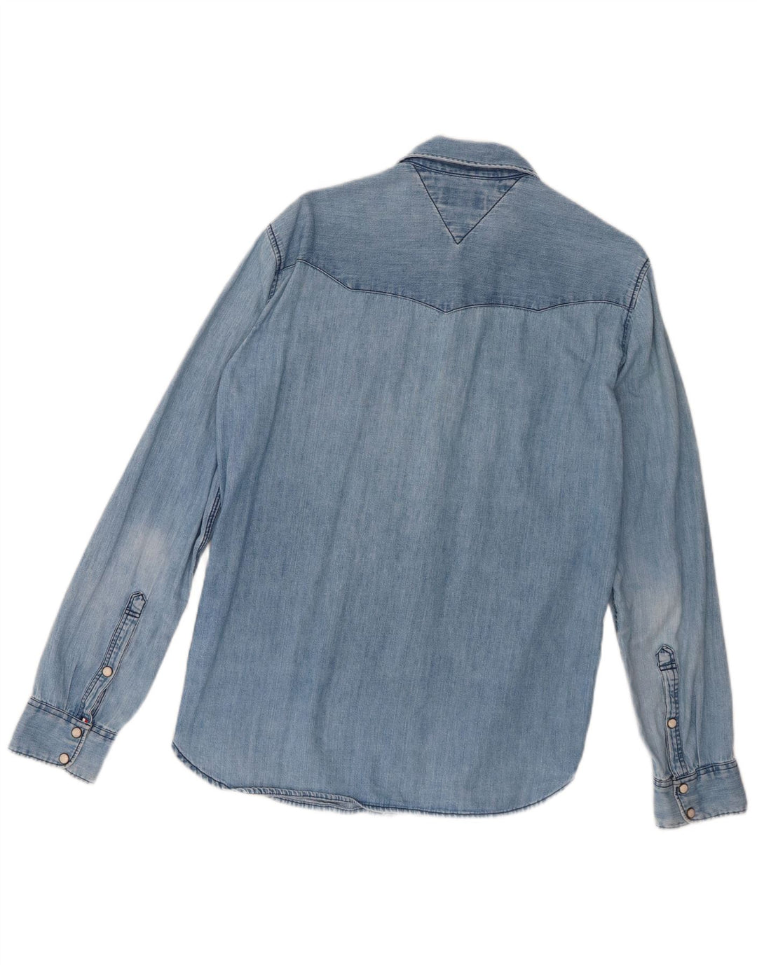 Tommy Hilfiger Herren-Jeanshemd, klein, blaue Baumwolle
