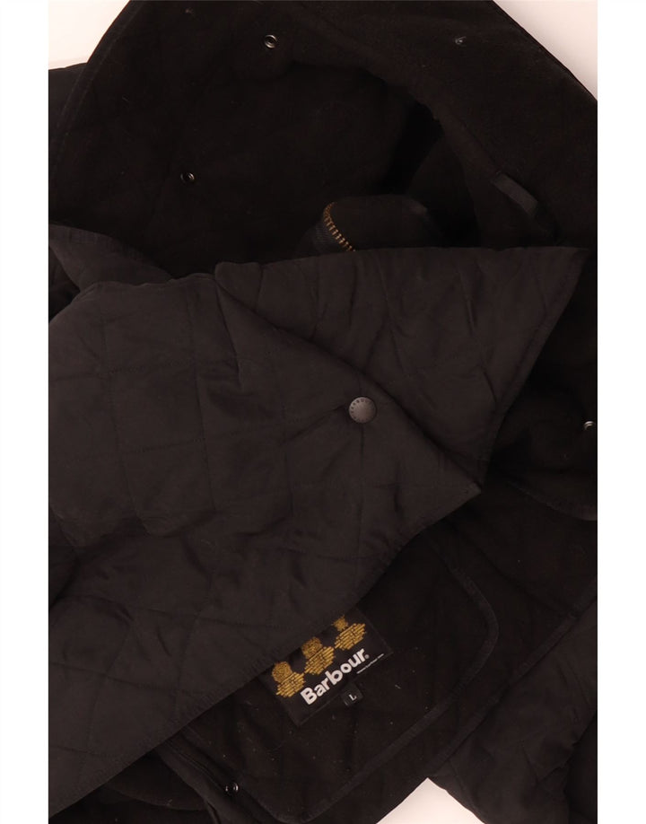BARBOUR Herren Steppjacke UK 40 Large Schwarz