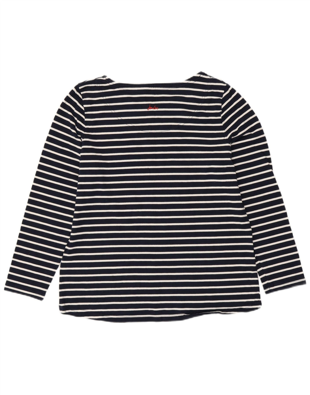 JOULES Damen Grafik-Top, langärmlig, UK 16, groß, marineblau, gestreift, Baumwolle