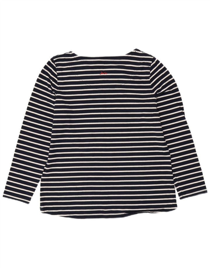 JOULES Damen Grafik-Top, langärmlig, UK 16, groß, marineblau, gestreift, Baumwolle