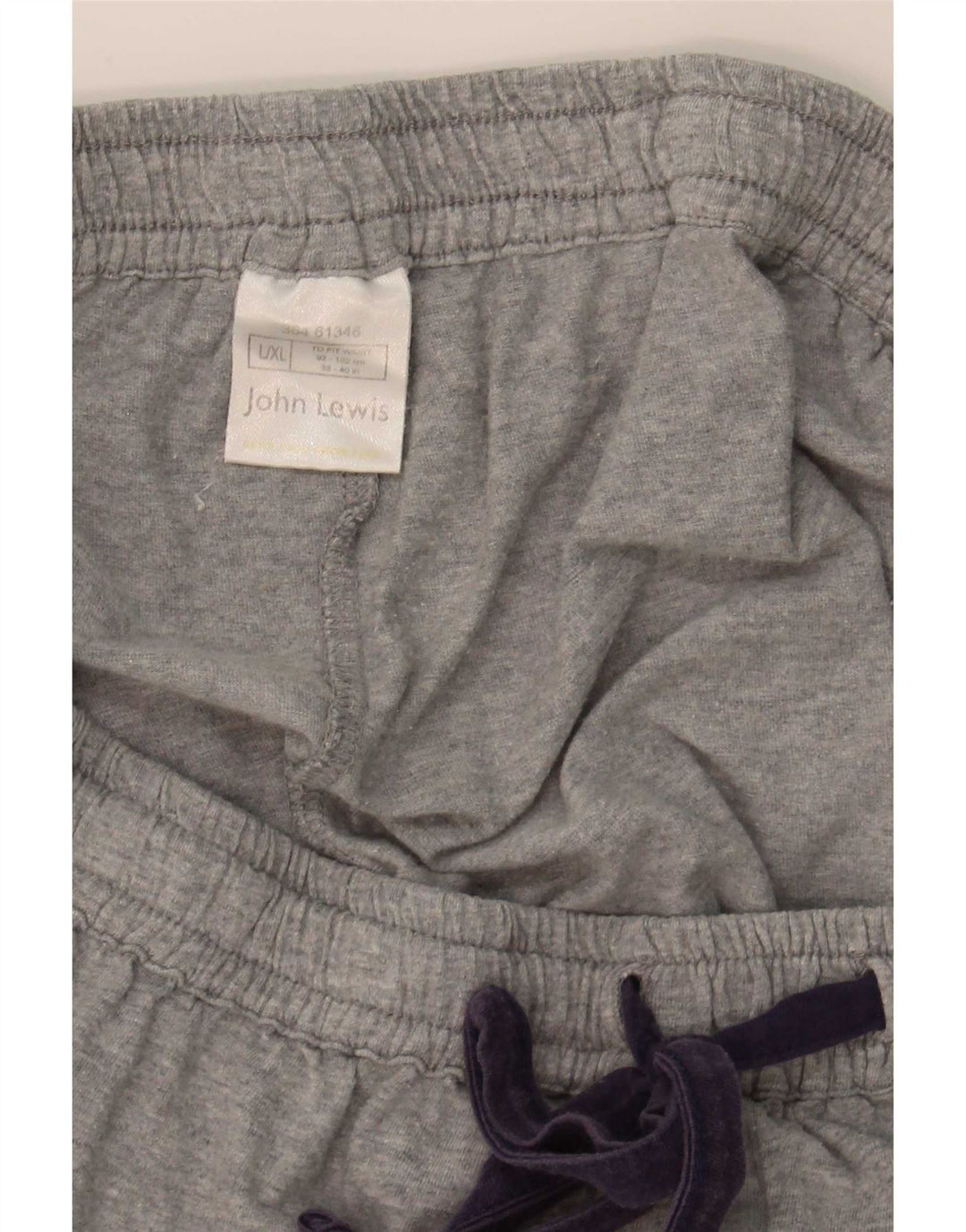 John Lewis Herren-Sportshorts XL aus grauer Baumwolle