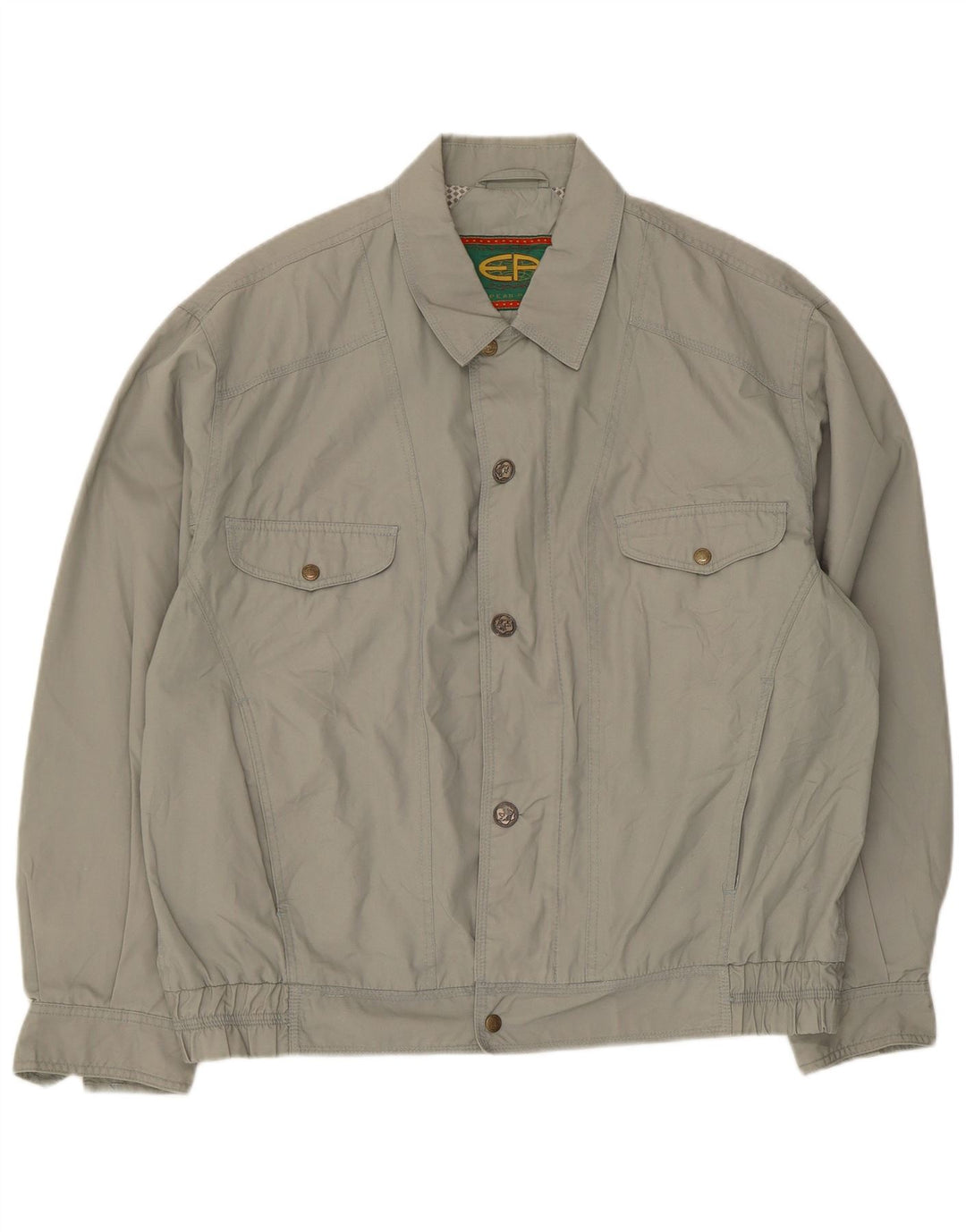 European Project Herren Bomberjacke Größe 40 Large Grau