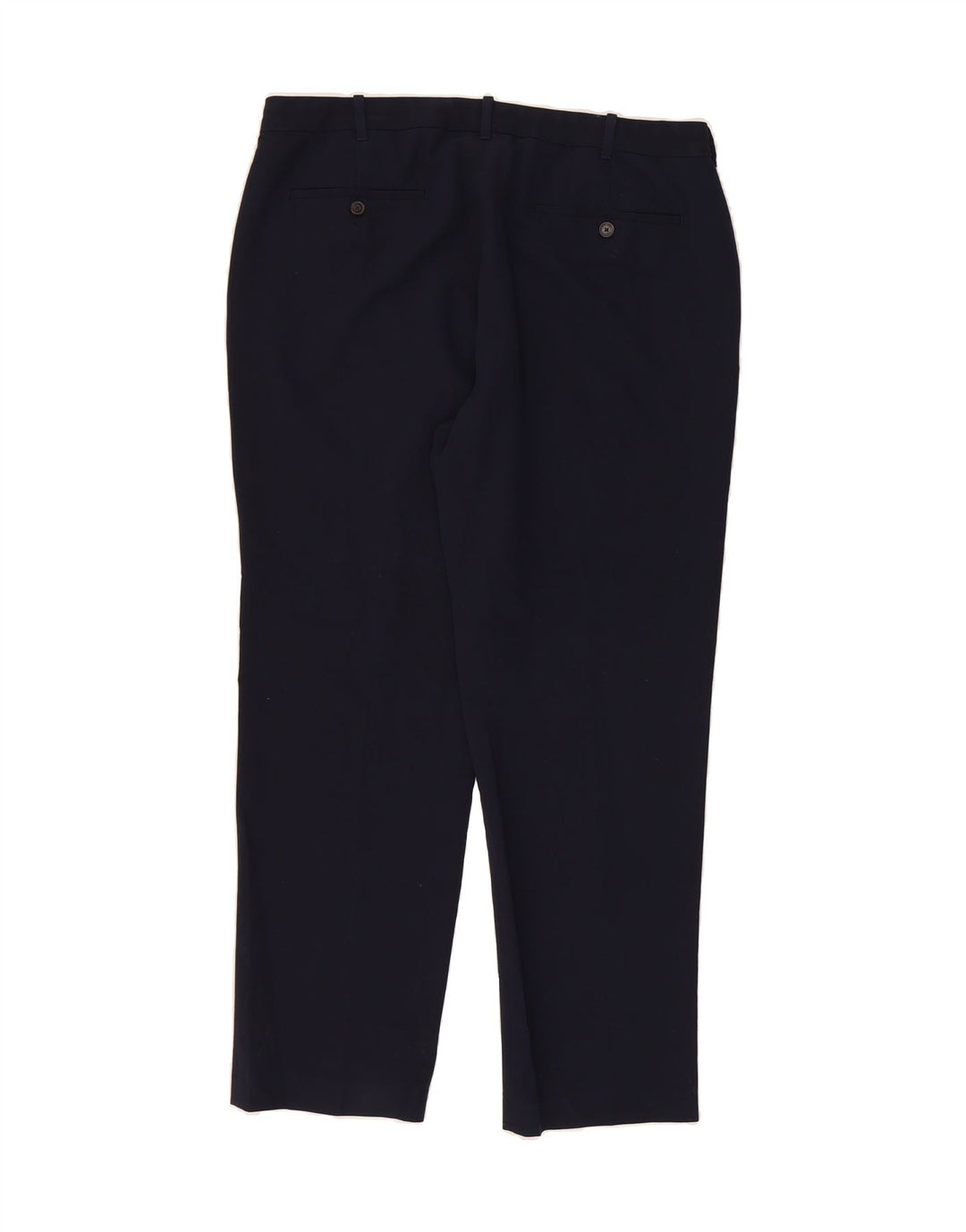 IZOD Mens Straight Suit Trousers W36 L30 Navy Blue Polyester Vintage Izod and Second-Hand Izod from Messina Hembry 