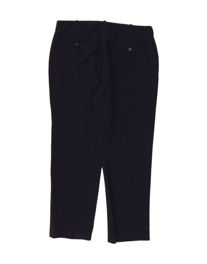 IZOD Mens Straight Suit Trousers W36 L30 Navy Blue Polyester Vintage Izod and Second-Hand Izod from Messina Hembry 
