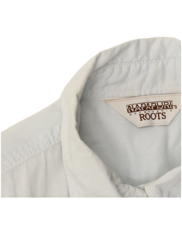 NAPAPIJRI Damen Geographic Übergroßes Hemd UK 10 Small Blau