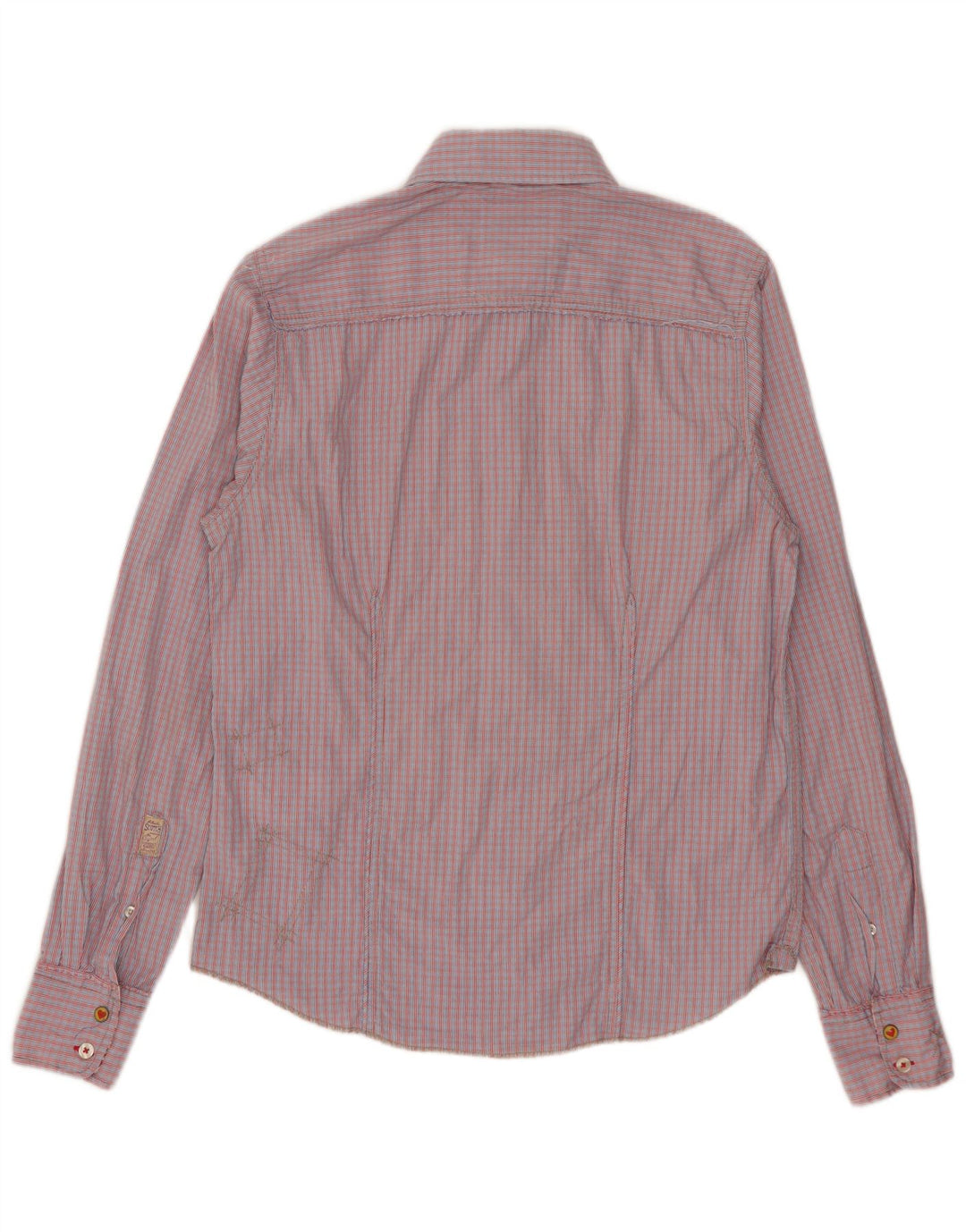 Scotch & Soda Herrenhemd aus Baumwolle, klein, rot kariert