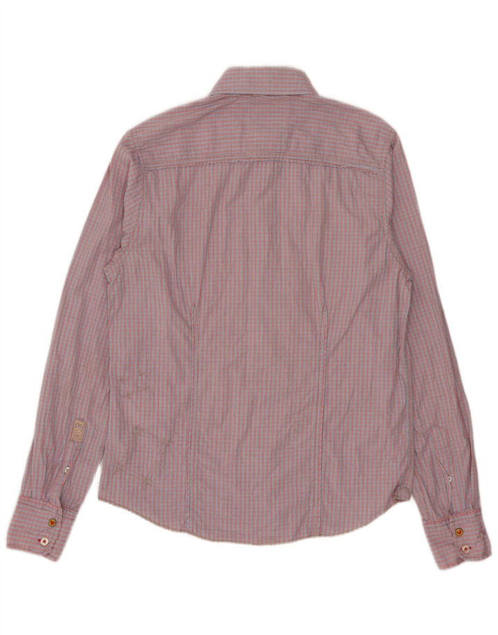 Scotch & Soda Herrenhemd aus Baumwolle, klein, rot kariert