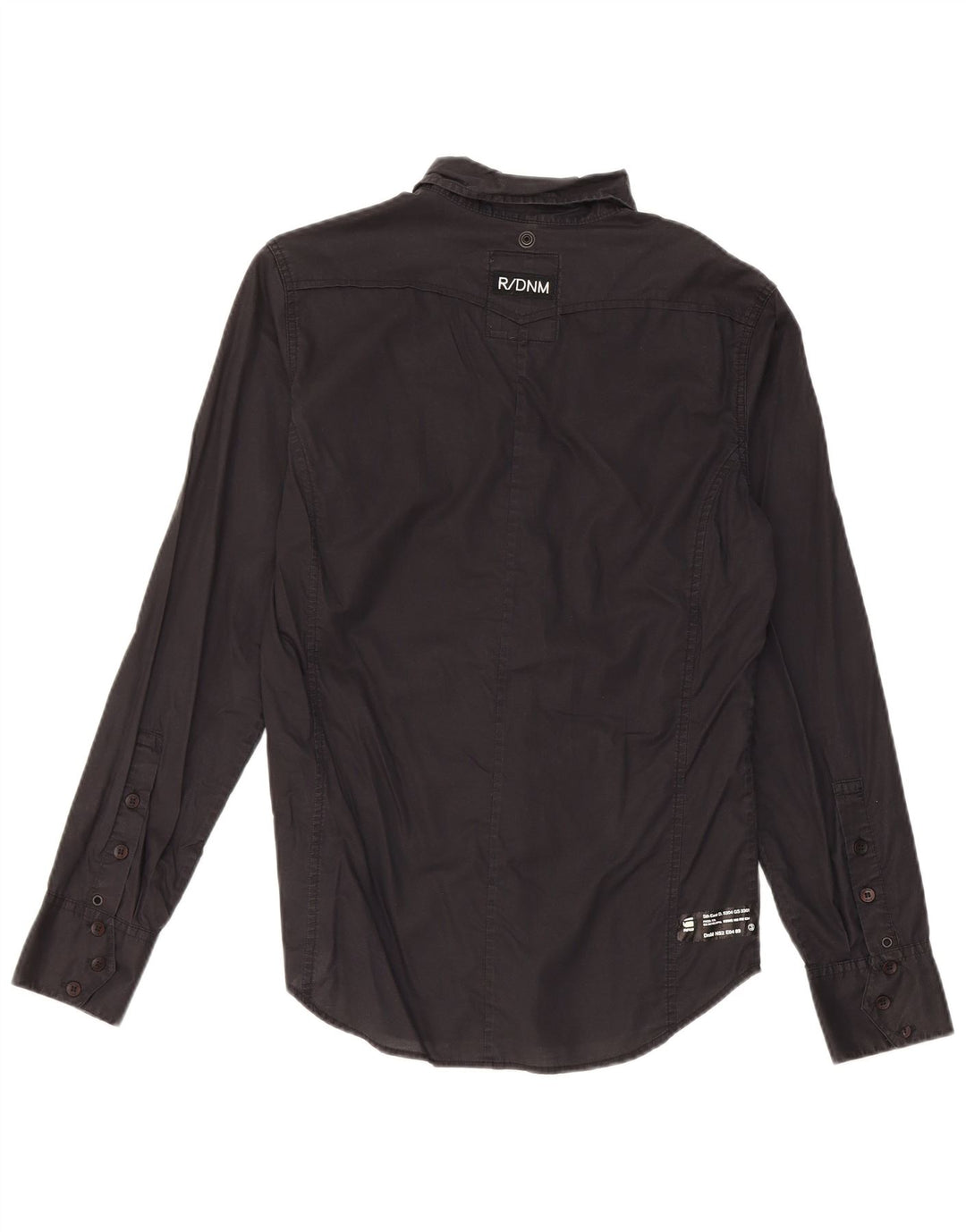 G-Star Herren-Militärhemd, Größe S, schwarze Baumwolle