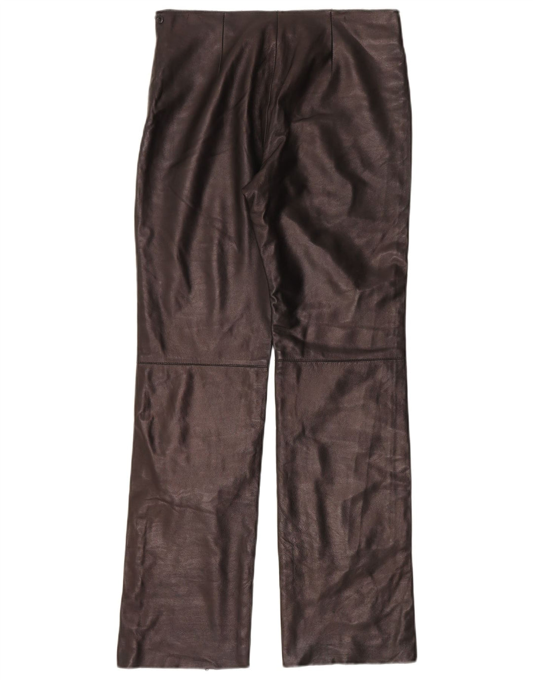 Gian Mori Damen Gerade Lederhose W30 L30 Braunes Leder