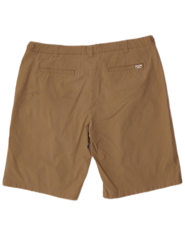 Sergio Tacchini Damen Chinoshorts IT 50 XL W36 Beige Baumwolle