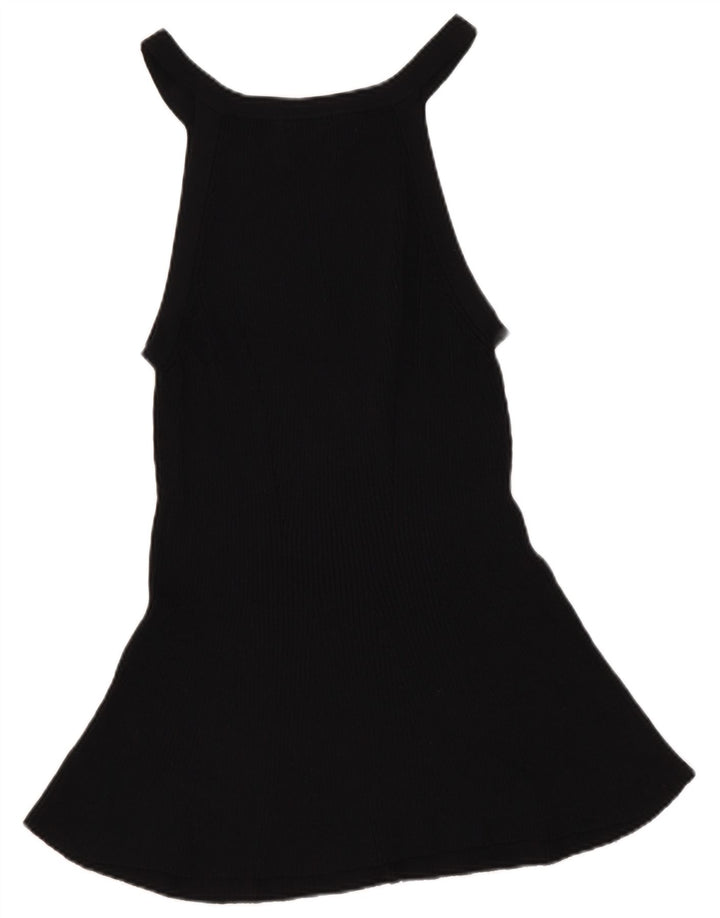Massimo Dutti Womens Regular Vest Top UK 12 Medium Black