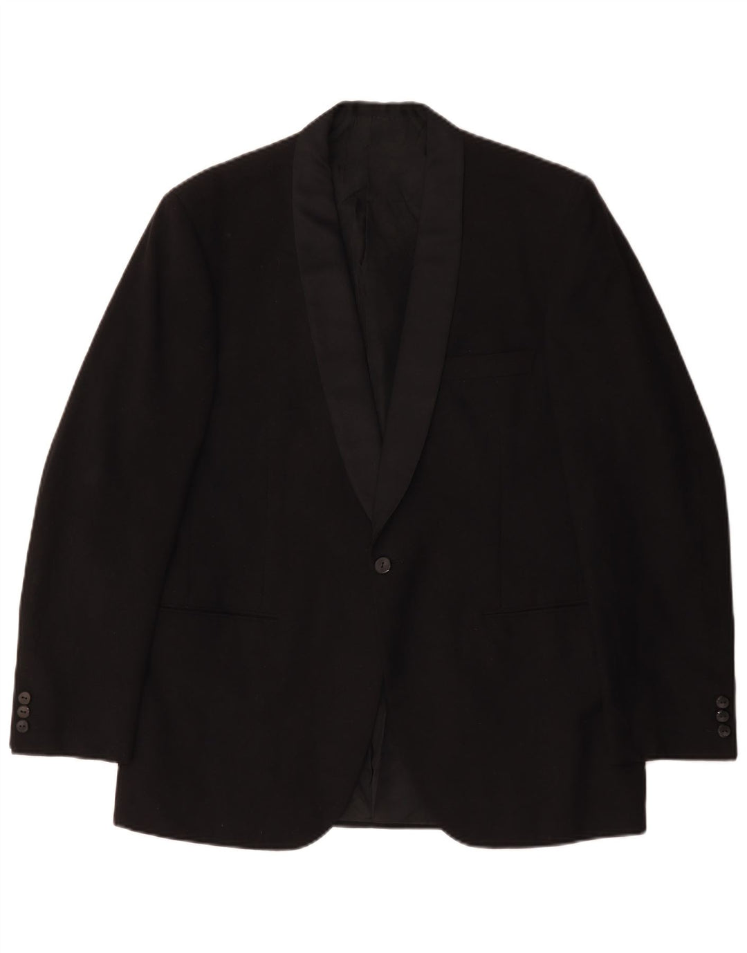 Facis Herren 1-Knopf-Blazerjacke IT 52 XL Schwarz