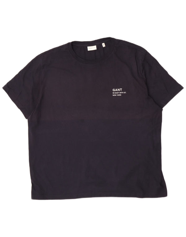 Gant Herren T-Shirt Top 5XL Marineblau