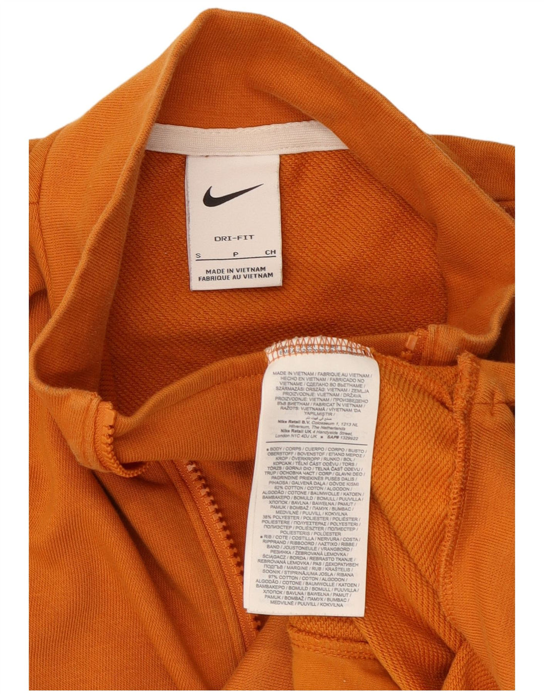 Nike Damen-Sweatshirt mit Dri-Fit-Grafik, übergroß, Gr. 10, Größe S, Orange