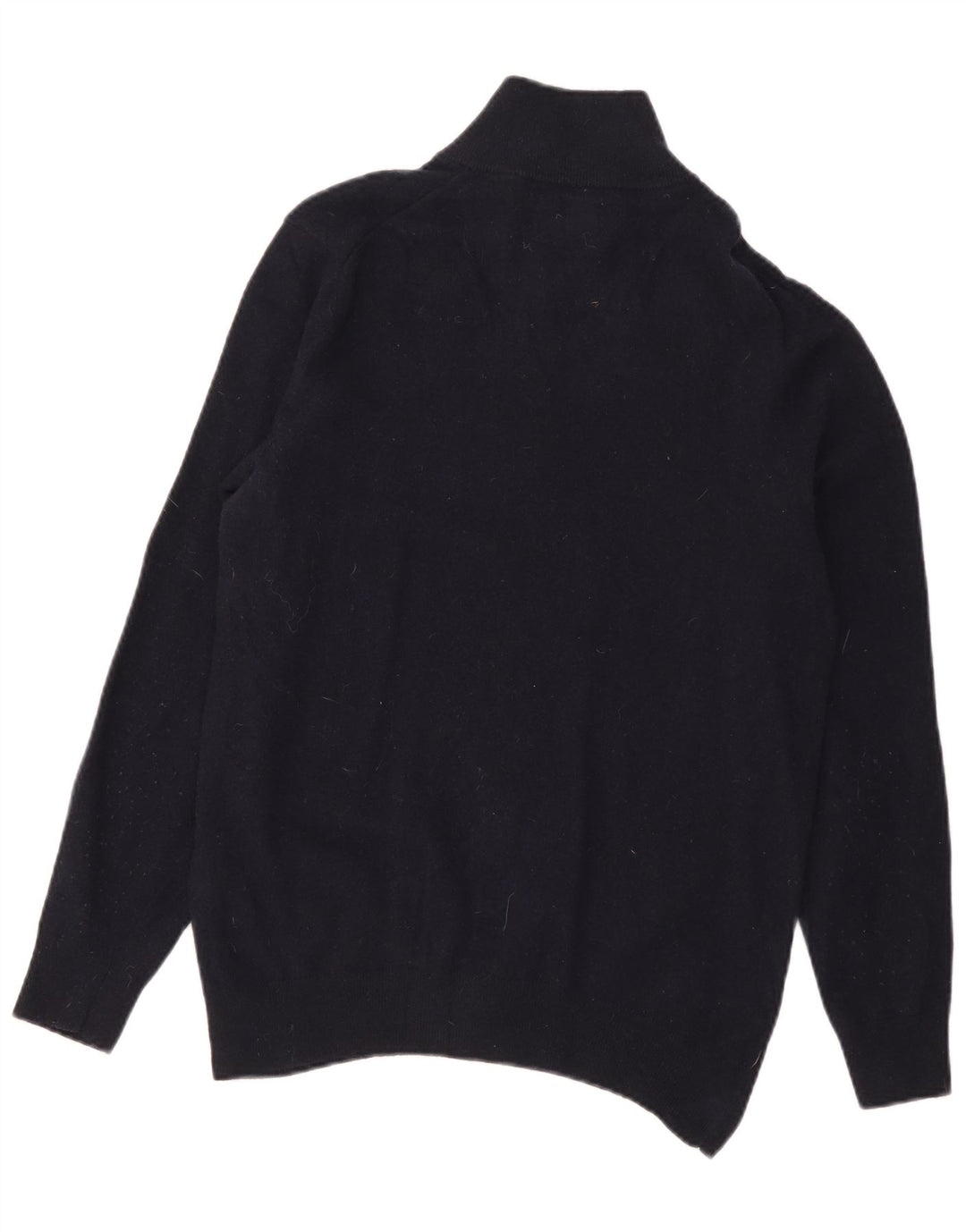 Gant Herren-Pullover mit Reißverschluss am Hals, große marineblaue Wolle