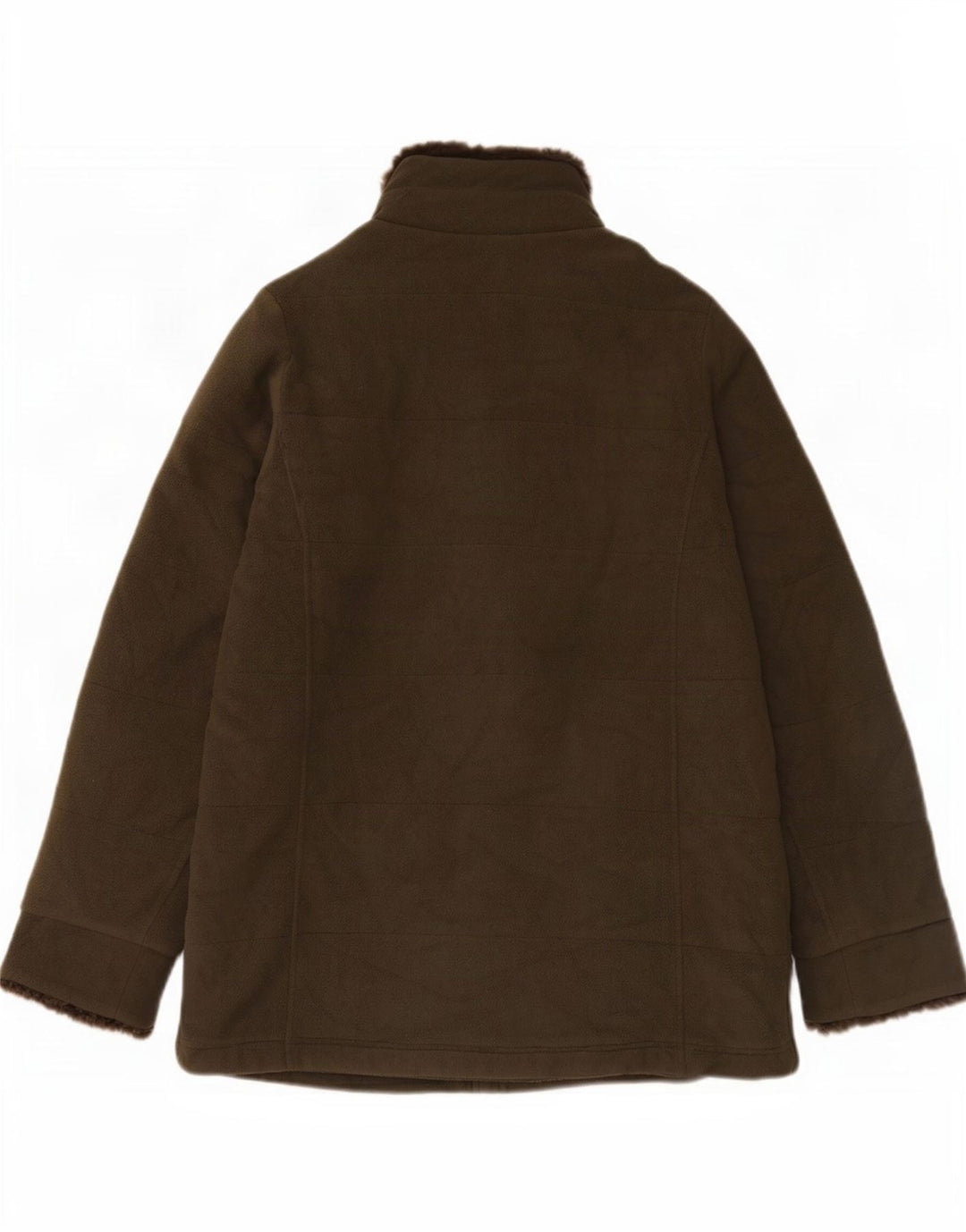 Marks & Spencer Damen Fleecejacke UK 12 Mittelgrünes Polyester