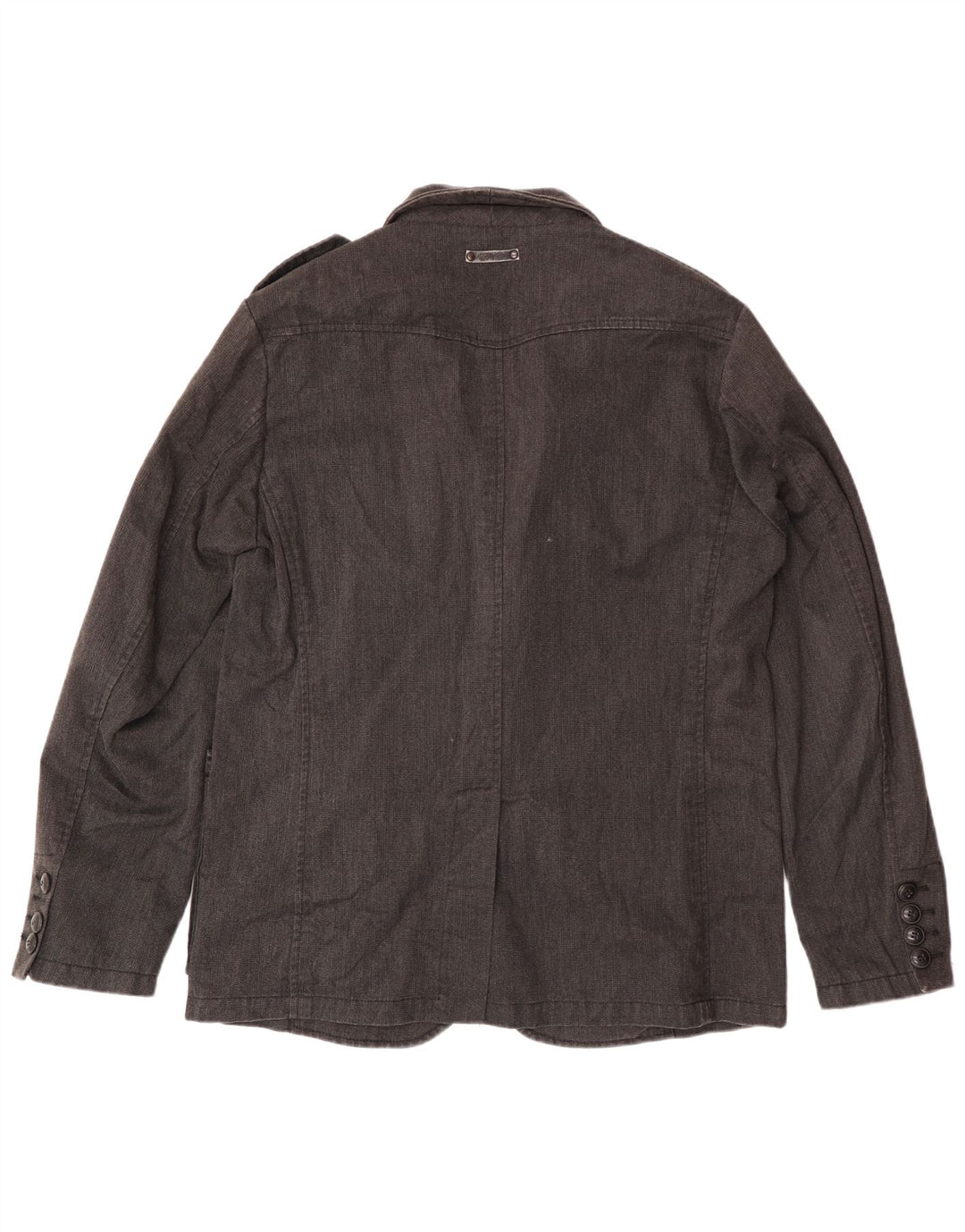 Marlboro Classics Herren-Utility-Jacke, EU 50, große schwarze Baumwolle