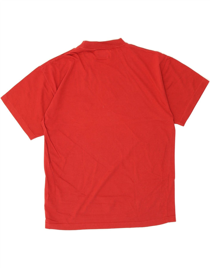 LEVI'S Mens T-Shirt Top Medium Red Cotton Vintage Levi's and Second-Hand Levi's from Messina Hembry 