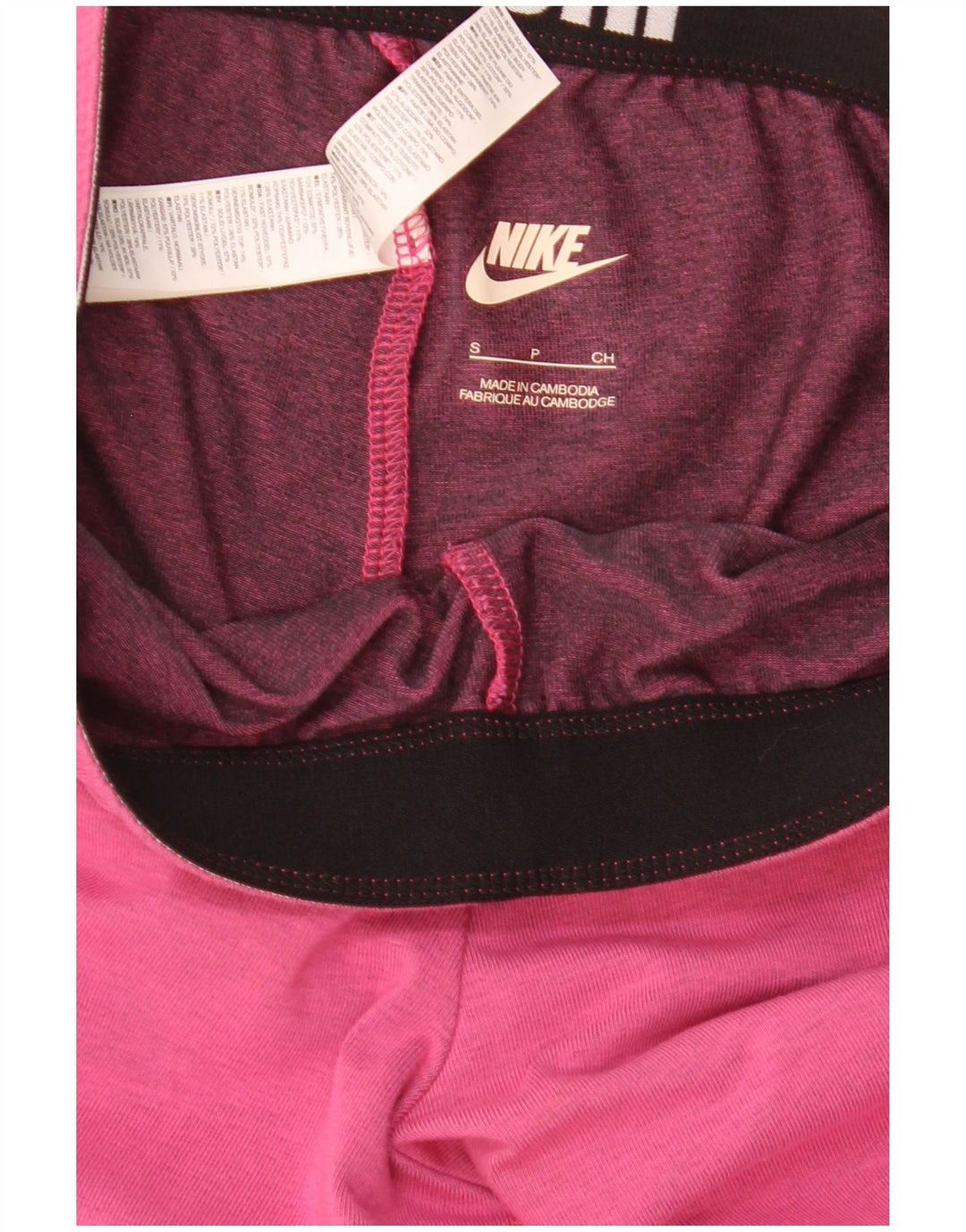 Nike Womens Graphic Leggings UK 8 Small Rosa Baumwolle