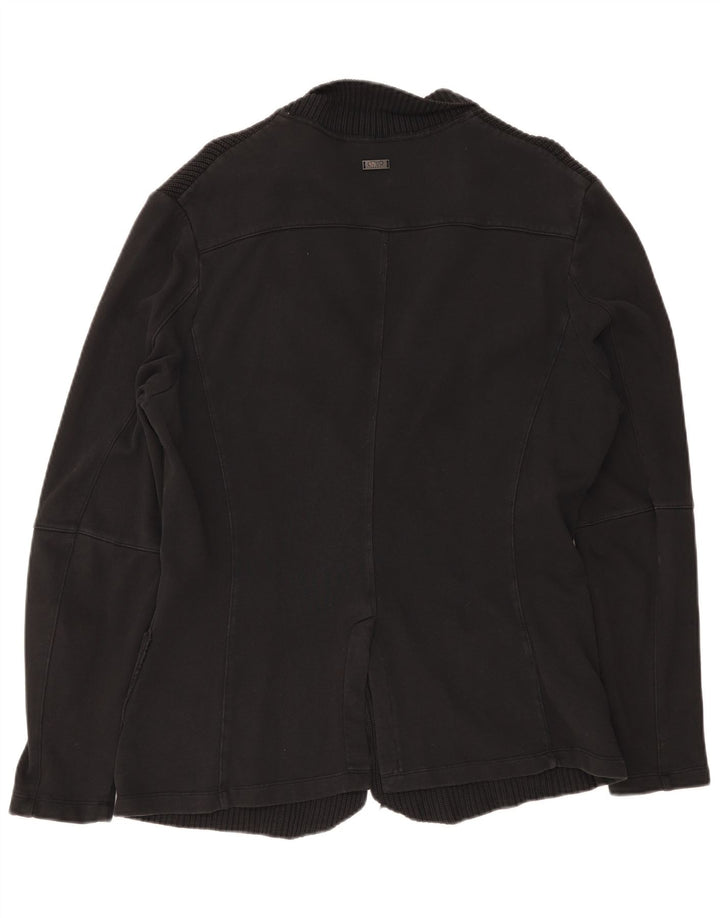 Liu Jo Herren-Strickblazer mit 3 Knöpfen, Größe S, Schwarz