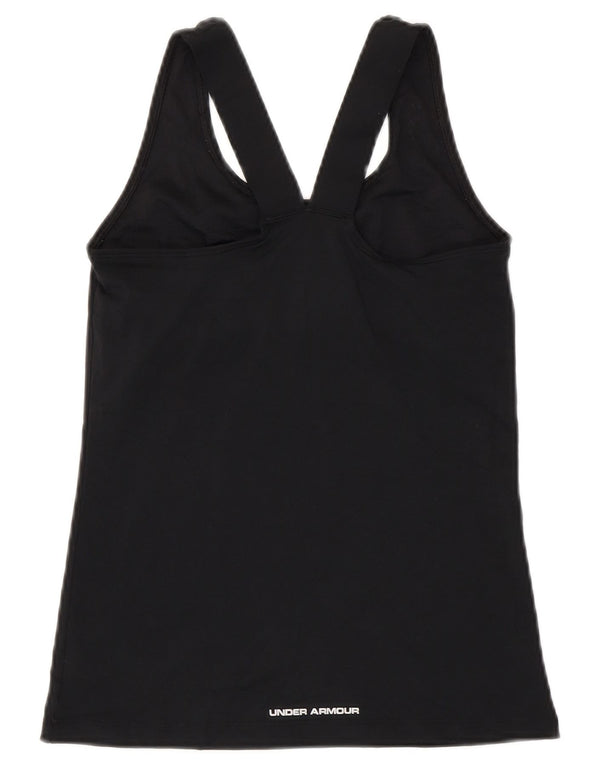 Under Armour Damen Heat Gear Weste Top UK 8 Small Schwarz Polyester