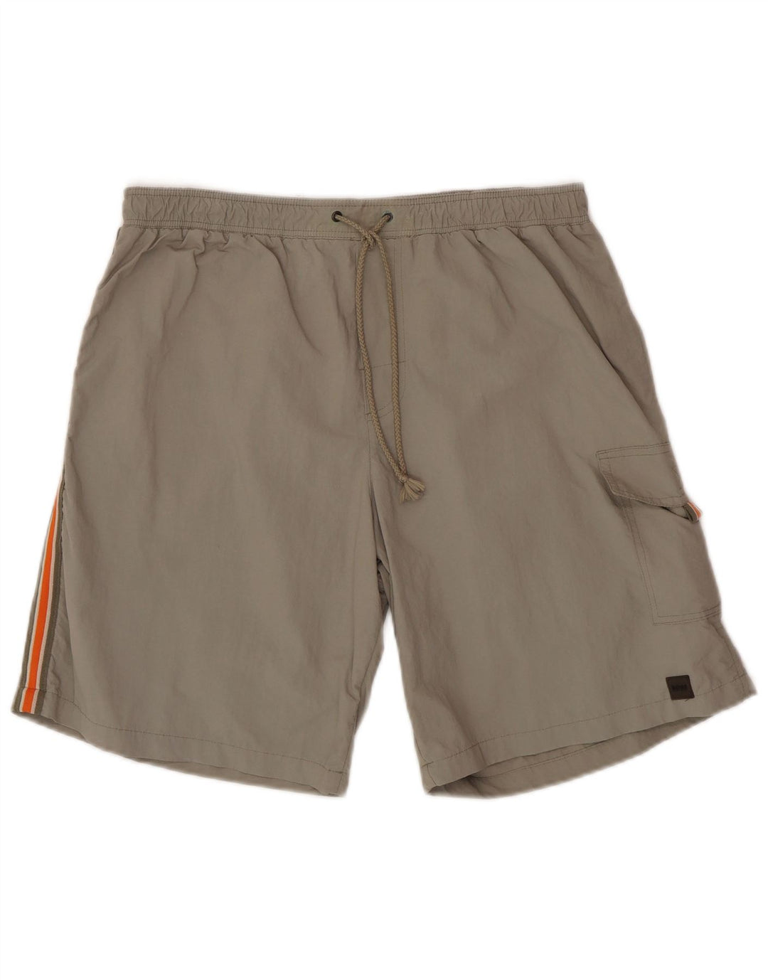 Hugo Boss Herren-Badeshorts, groß, grünes Nylon