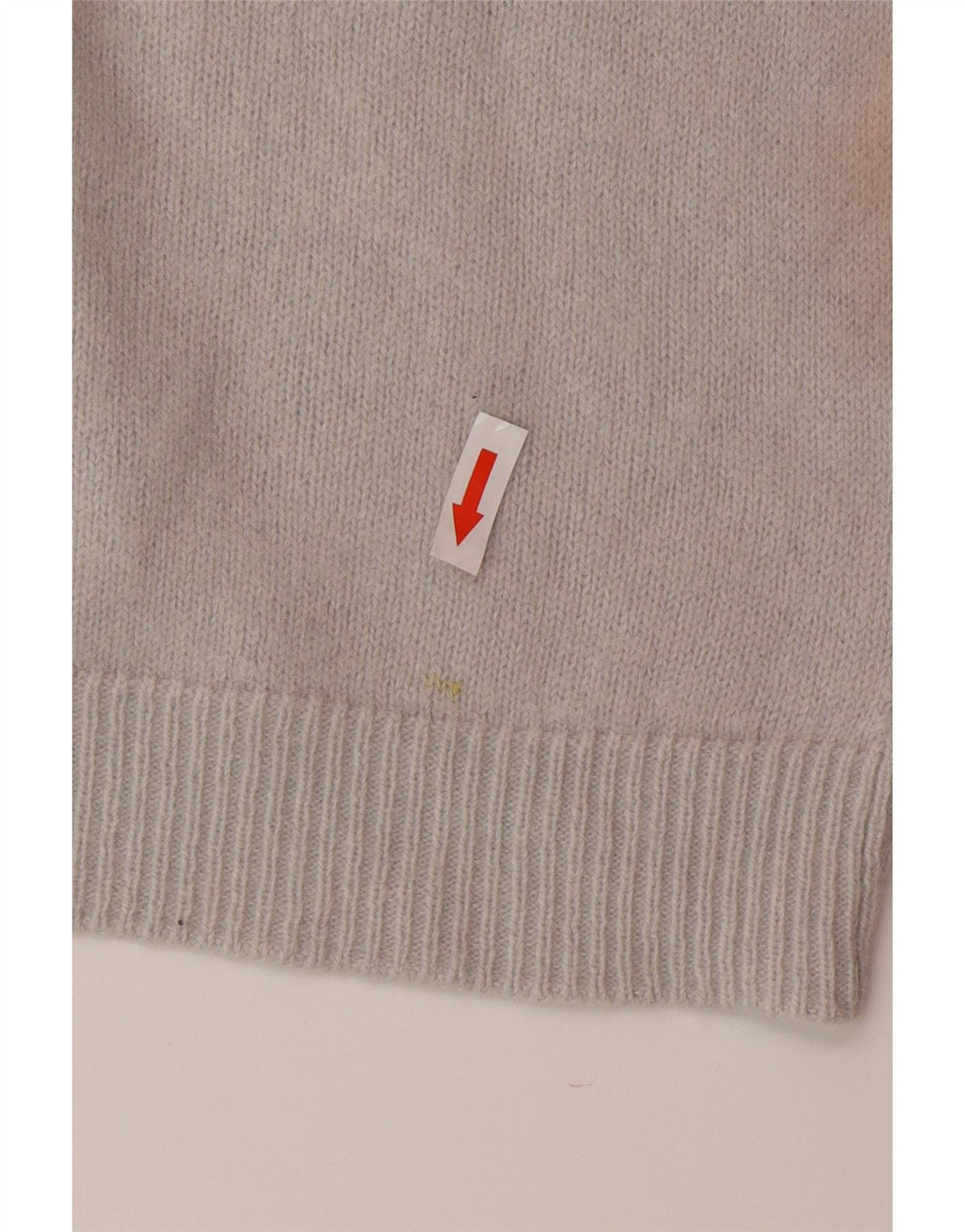 Massimo Dutti Damen-Pullover mit V-Ausschnitt, UK 12, Mittelgrau