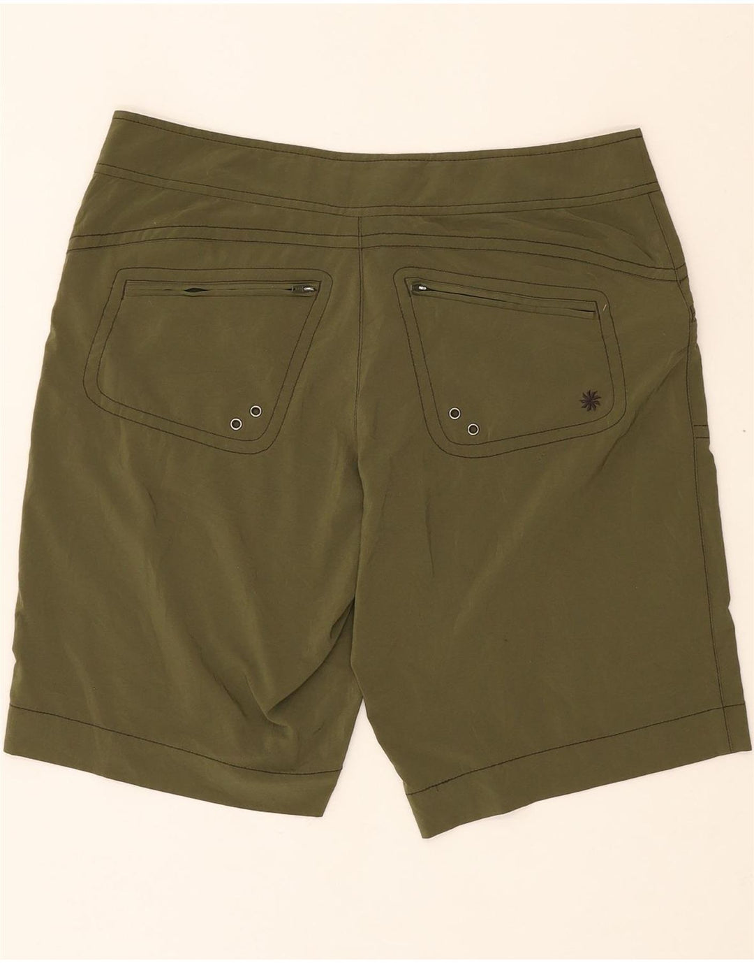 ATHLETA Womens Bermuda Shorts W34 Large Green Vintage Athleta and Second-Hand Athleta from Messina Hembry 