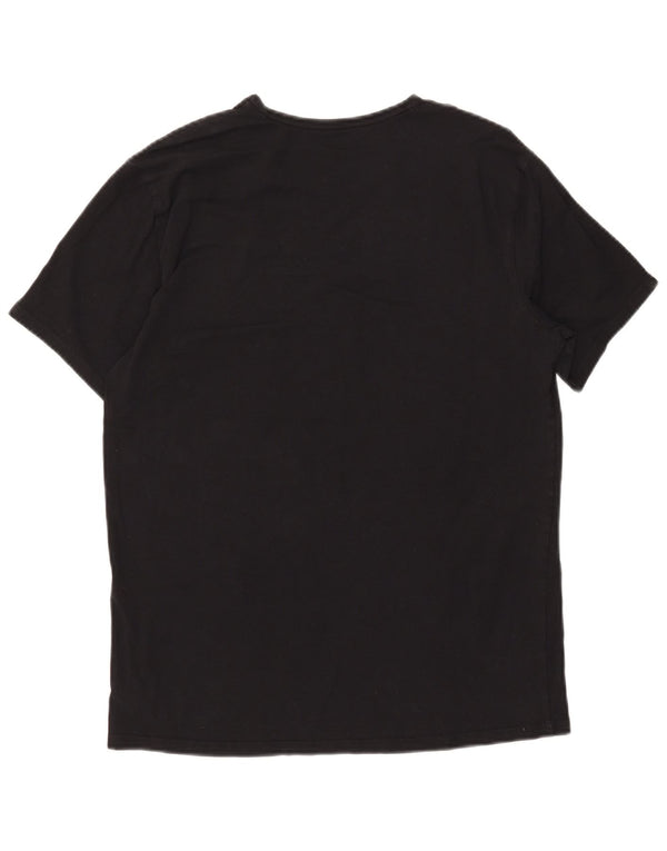 Calvin Klein Herren T-Shirt Top Large Schwarz Baumwolle
