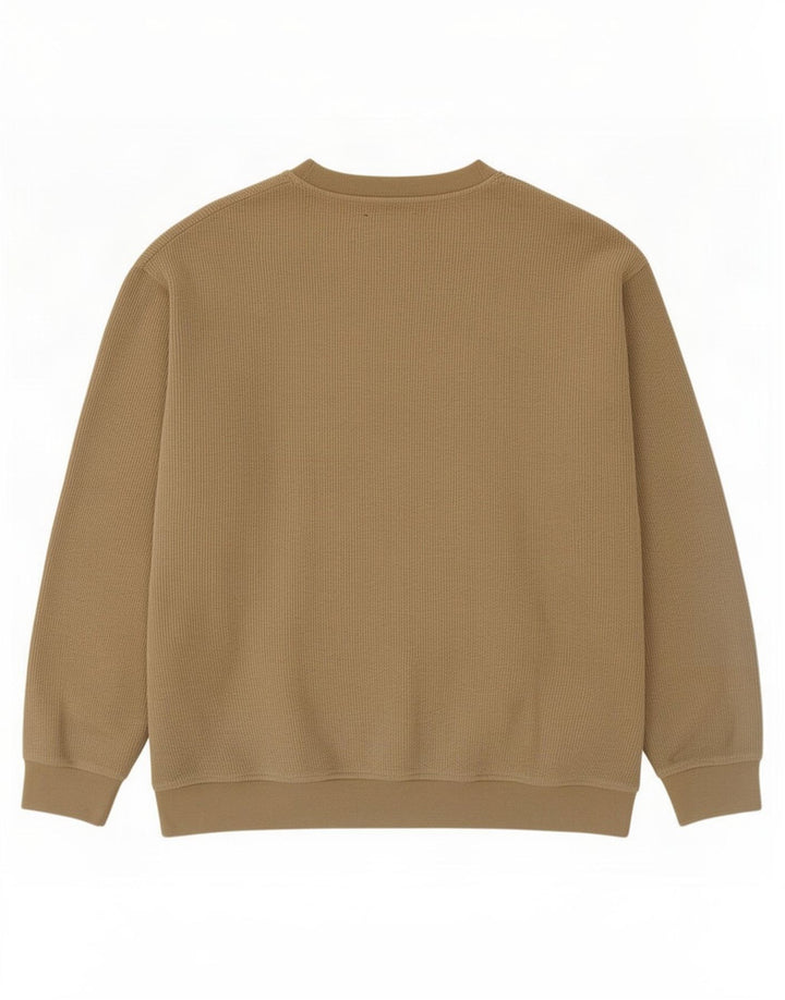 Marlboro Classics Herren-Top, langärmelig, groß, Khaki, Baumwolle