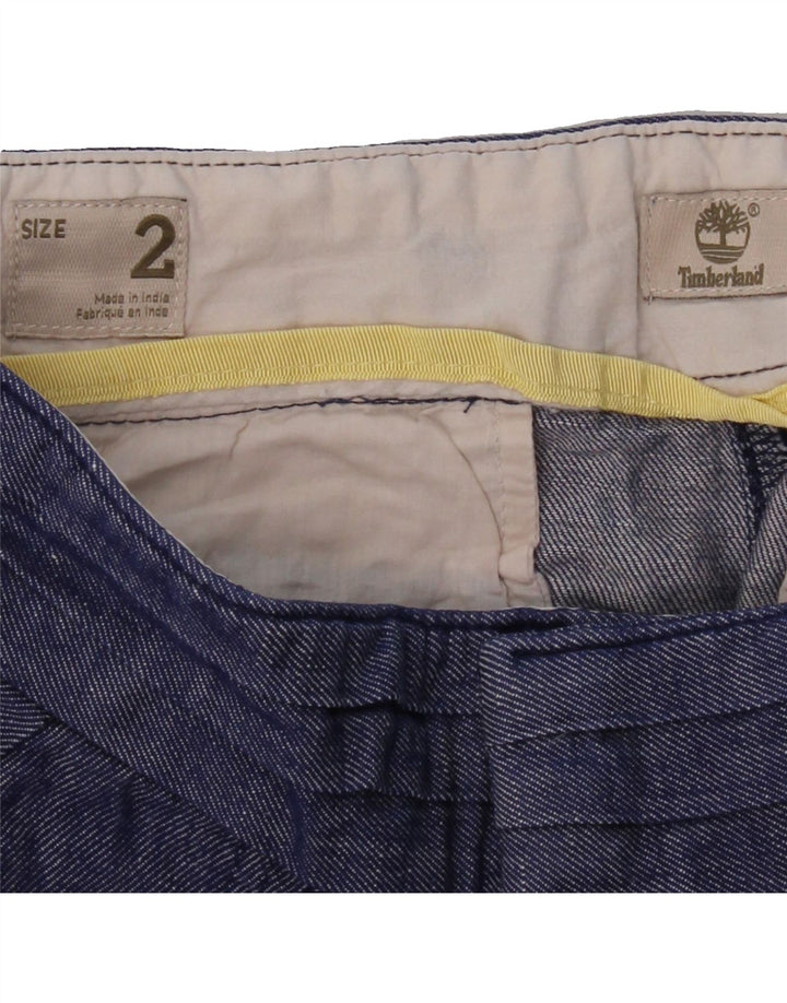 TIMBERLAND Womens Denim Shorts US 2 XS W26  Navy Blue Vintage Timberland and Second-Hand Timberland from Messina Hembry 