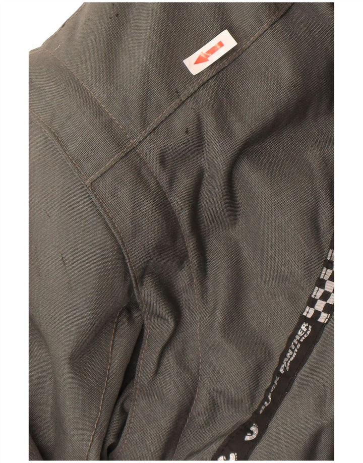 Black Panther Herren Graphic Racer Jacke UK 38 Mittelgrau