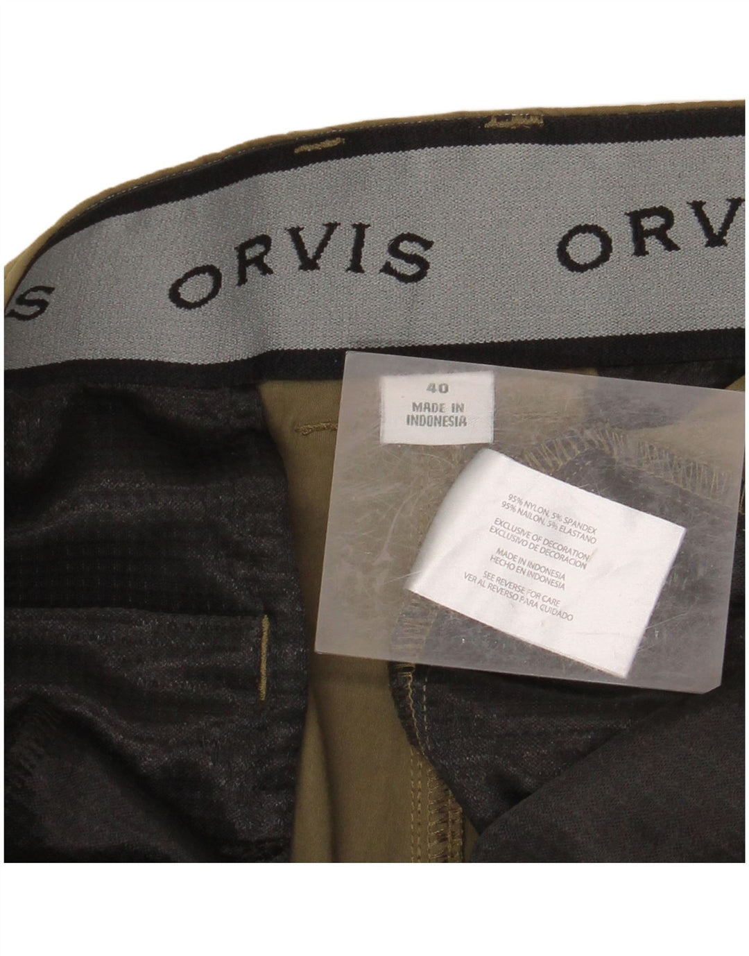 ORVIS Herren Cargo-Shorts W40 XL Khaki Nylon