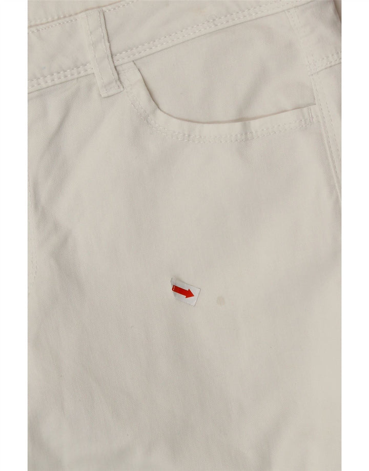 BENETTON Womens Slim Casual Trousers W30 L29 White Vintage Benetton and Second-Hand Benetton from Messina Hembry 